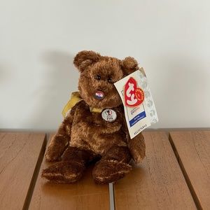 TY Beanie Baby 'Croatia' Fifa 2002 World Cup CHAMPION Bear